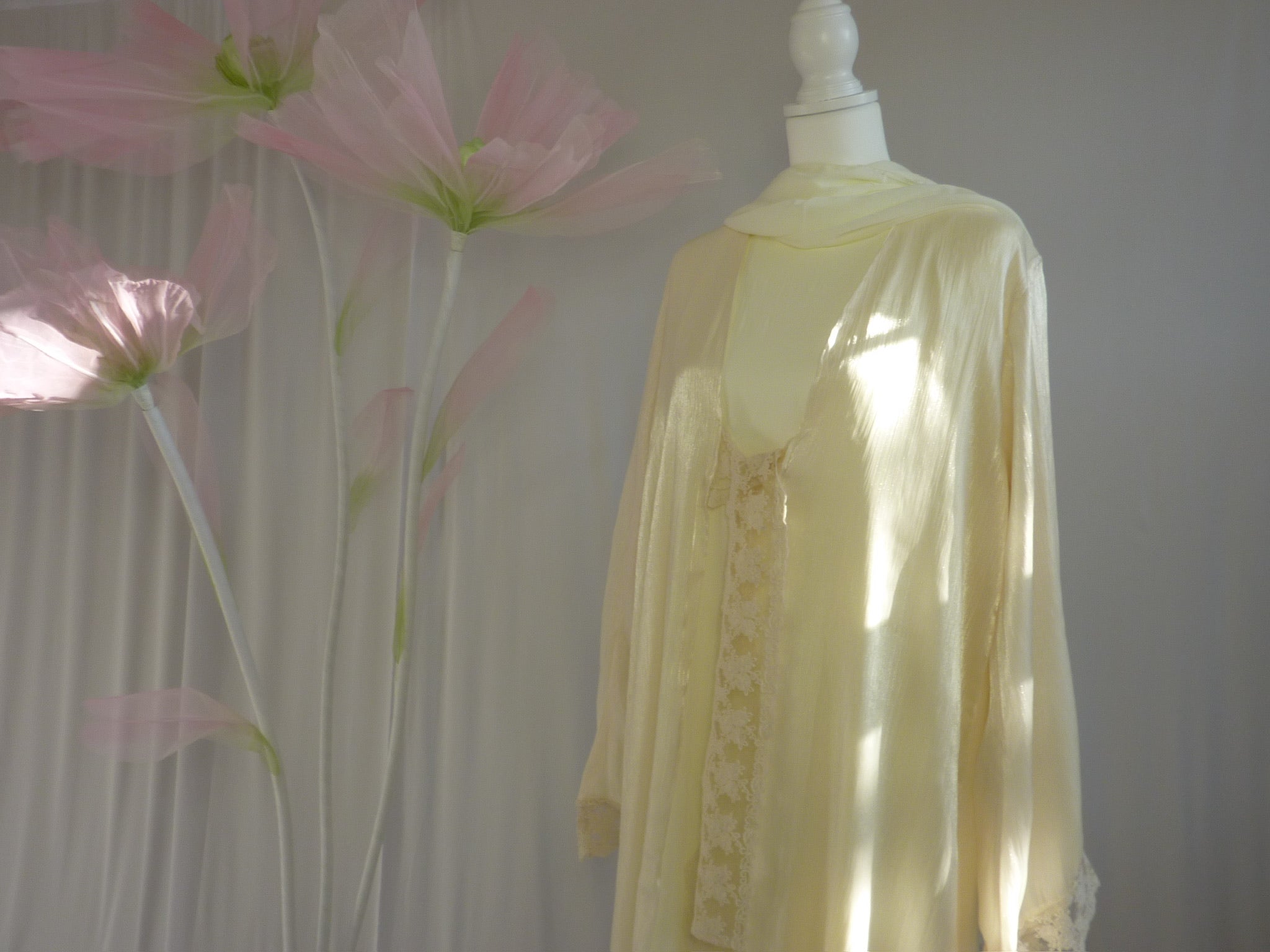 Azhar Abaya Set- Yellow