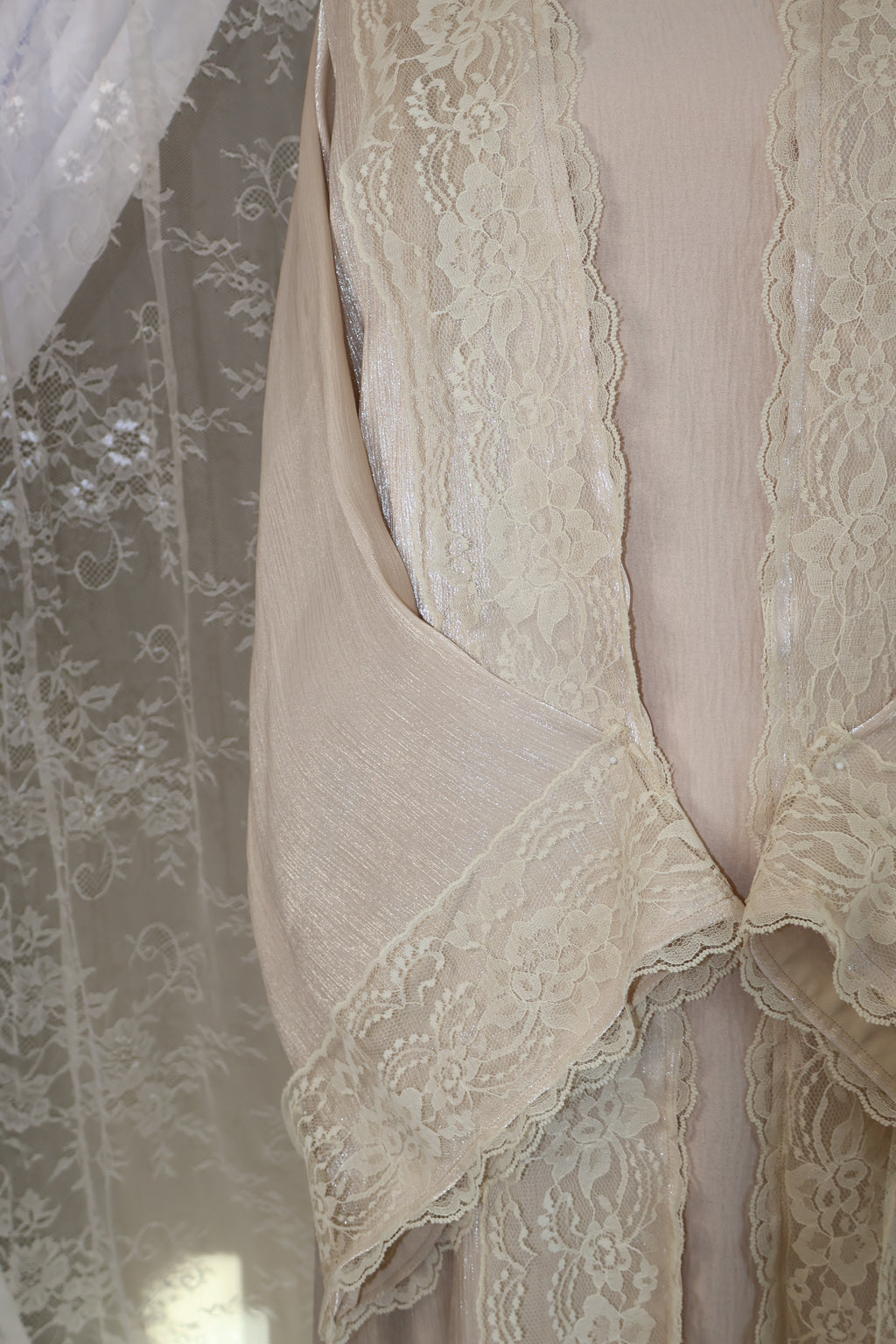 The Dentelle Abaya- beige