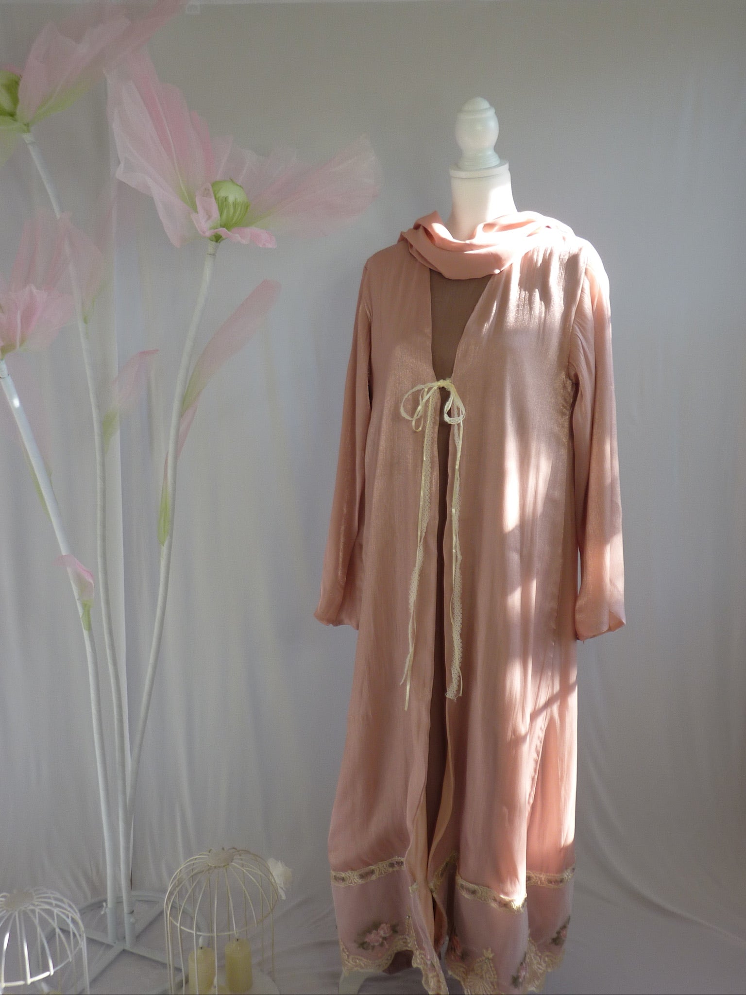 Azhar Abaya Set- Pink