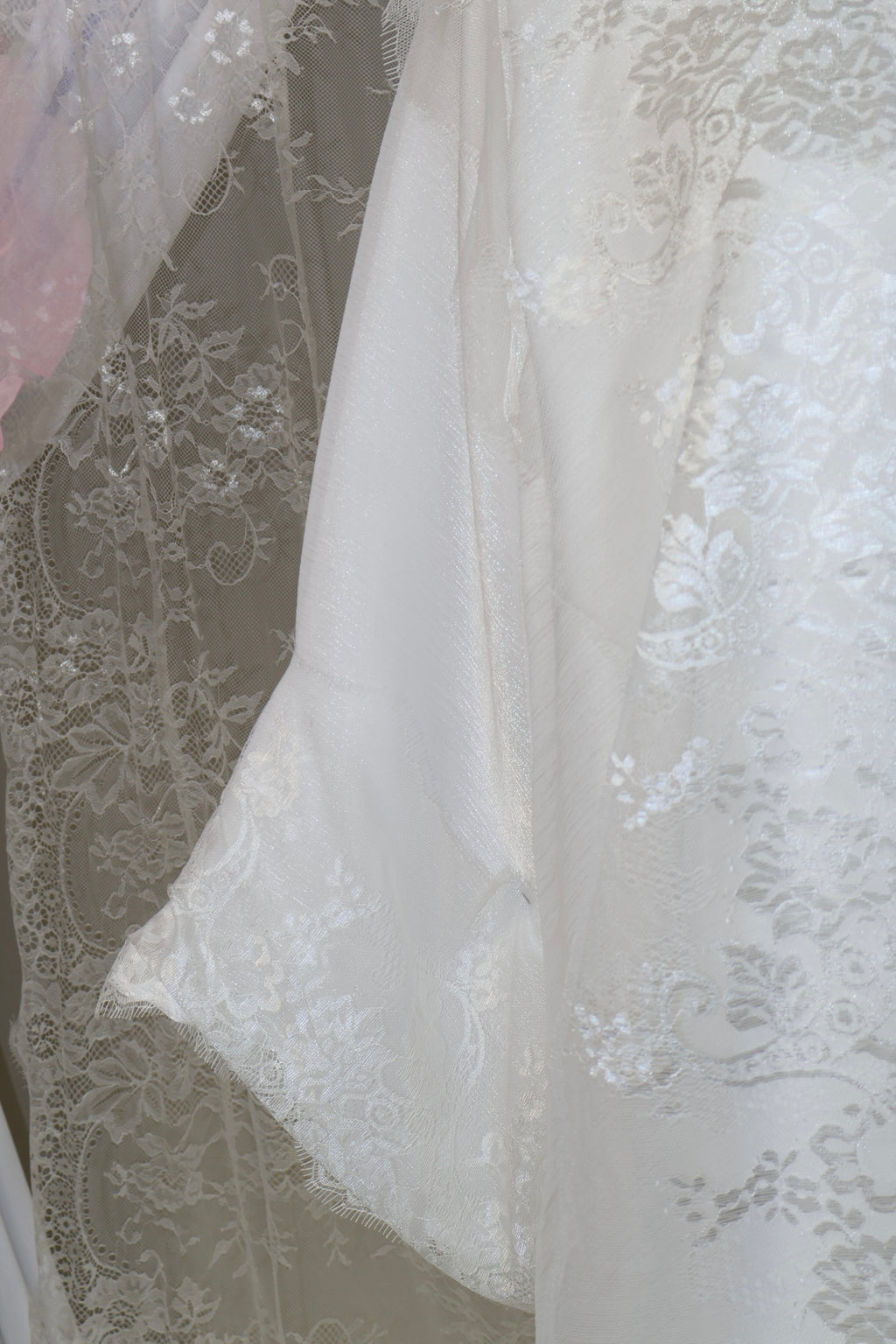 The Dentelle Abaya- white