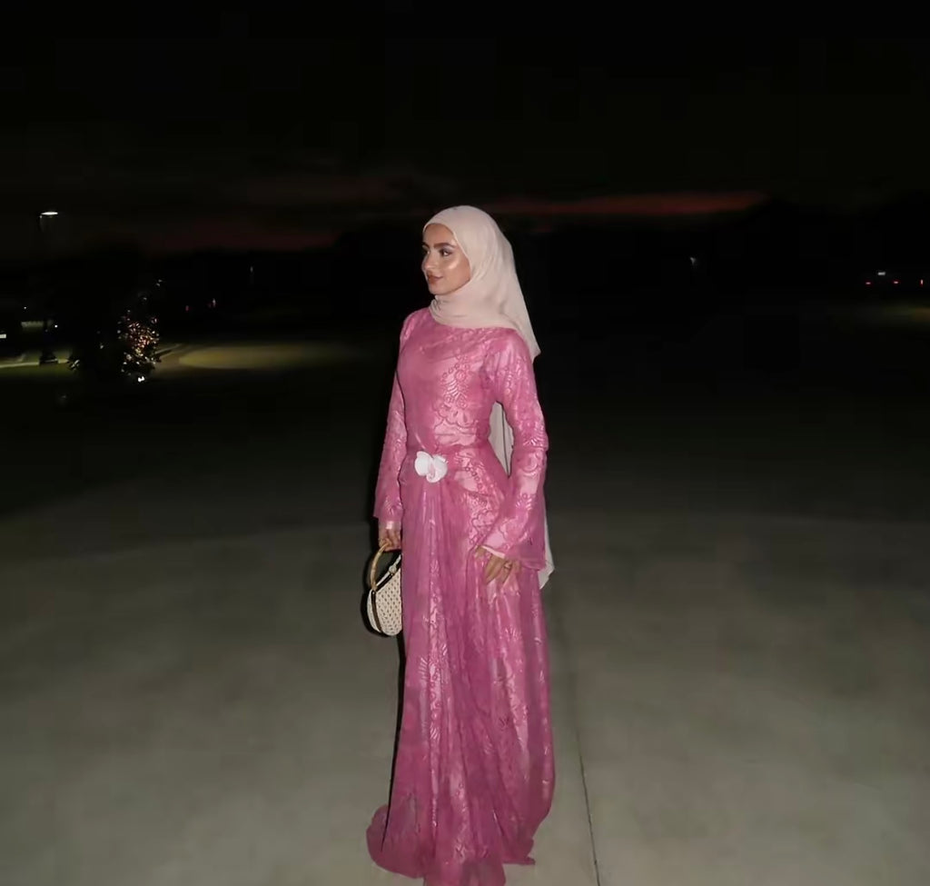 Dahlia Lace dress- Maroon