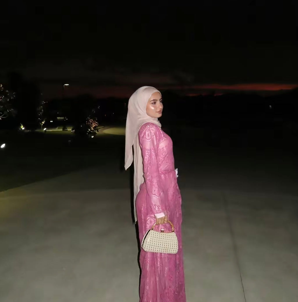 Dahlia Lace dress- Maroon