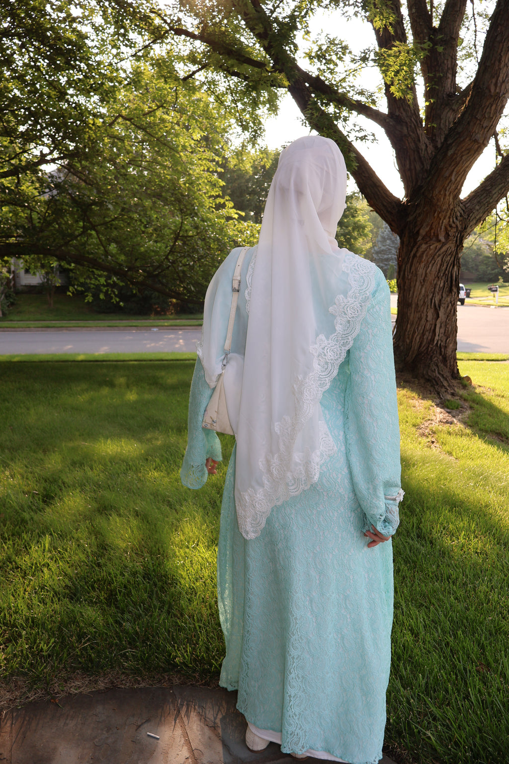 Lace Beach Dress- Teal