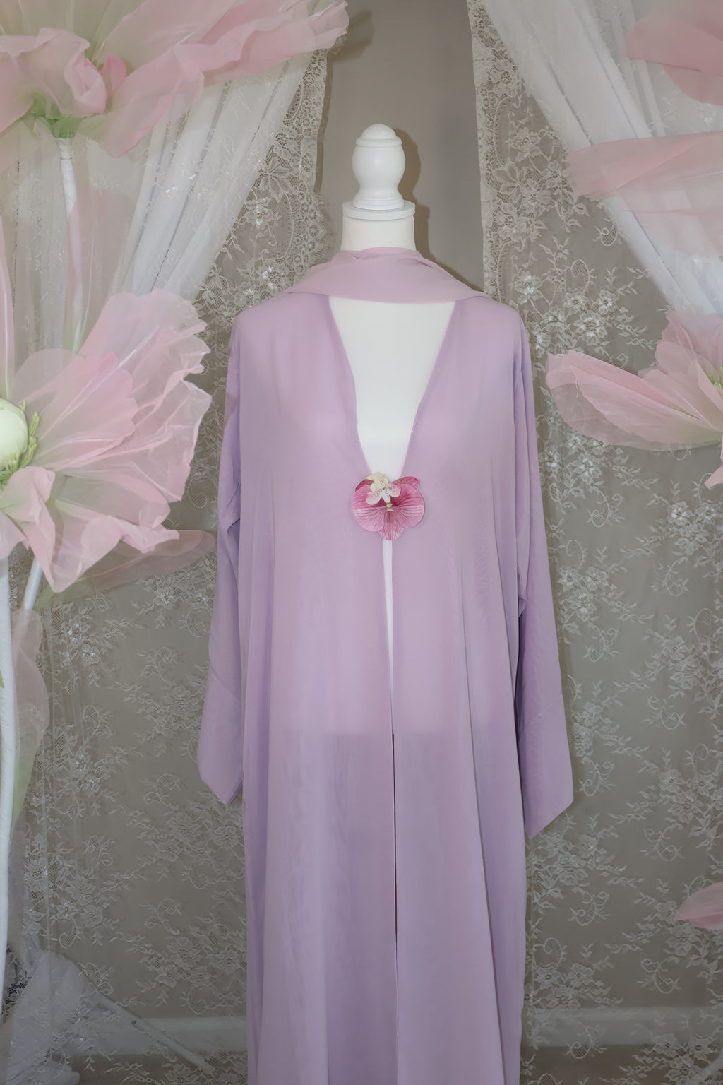 Orchid Abaya- Lilac