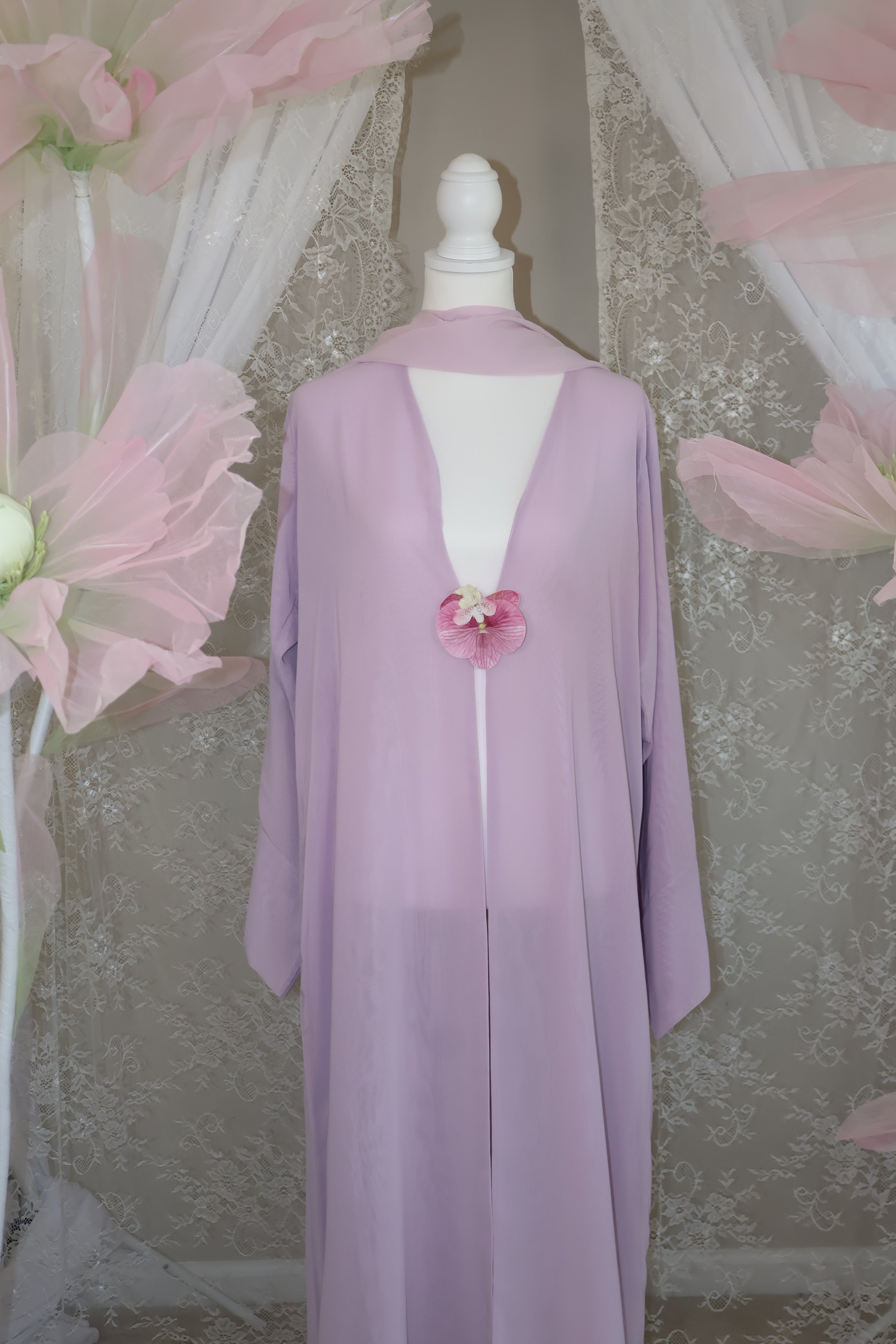 Orchid Abaya- Lilac
