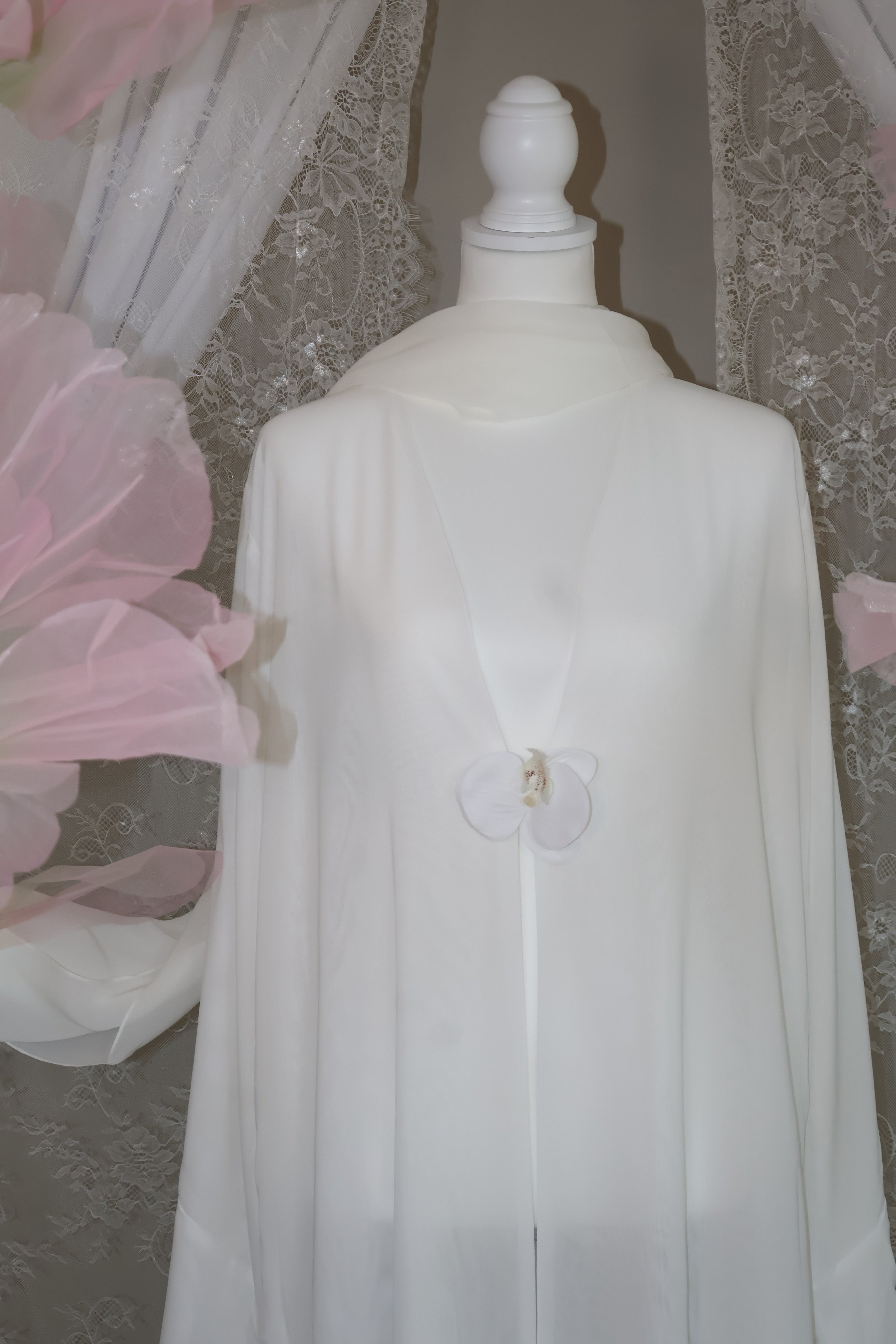 Orchid Abaya- White