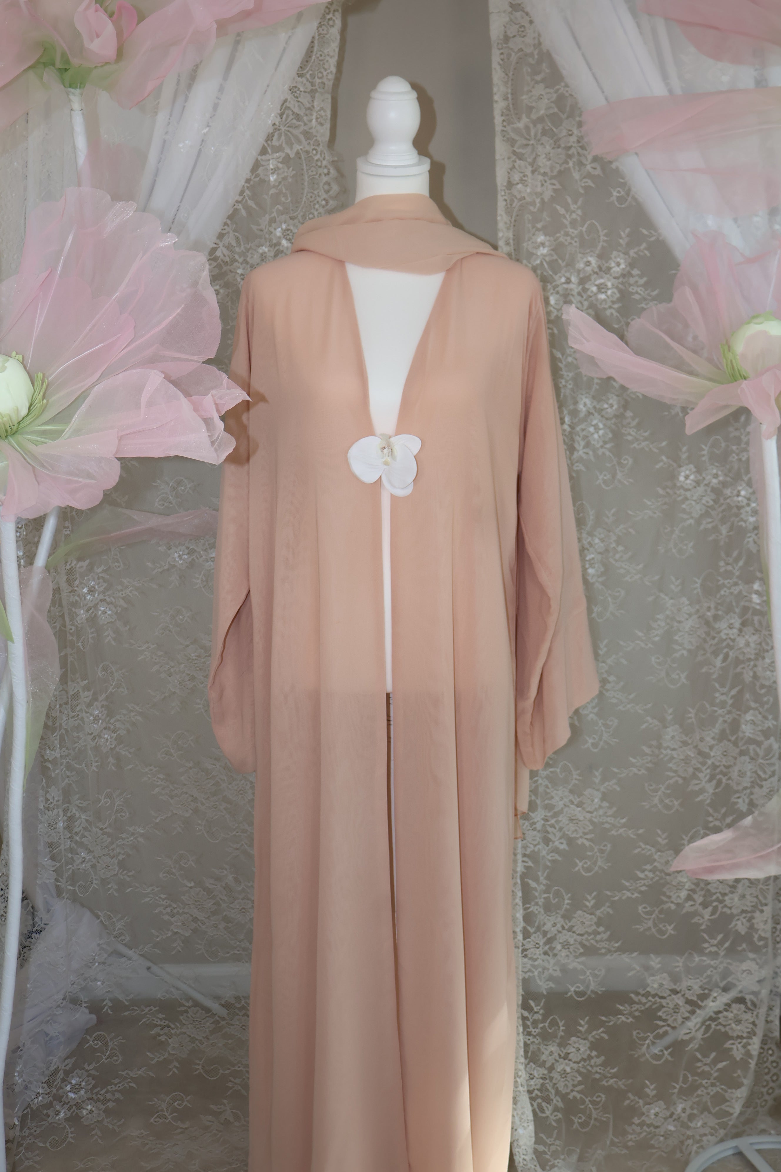 Orchid Abaya- Beige
