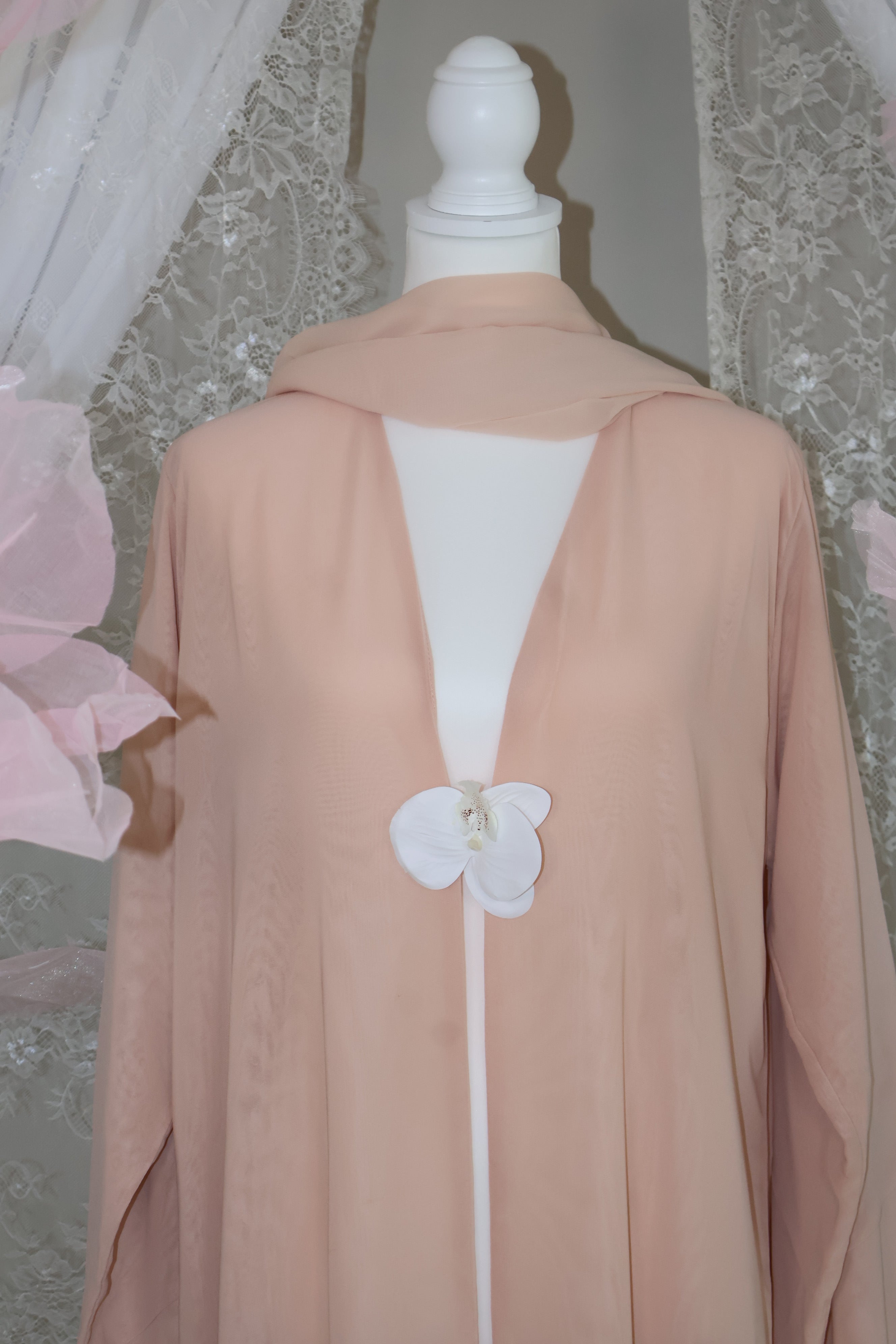 Orchid Abaya- Beige