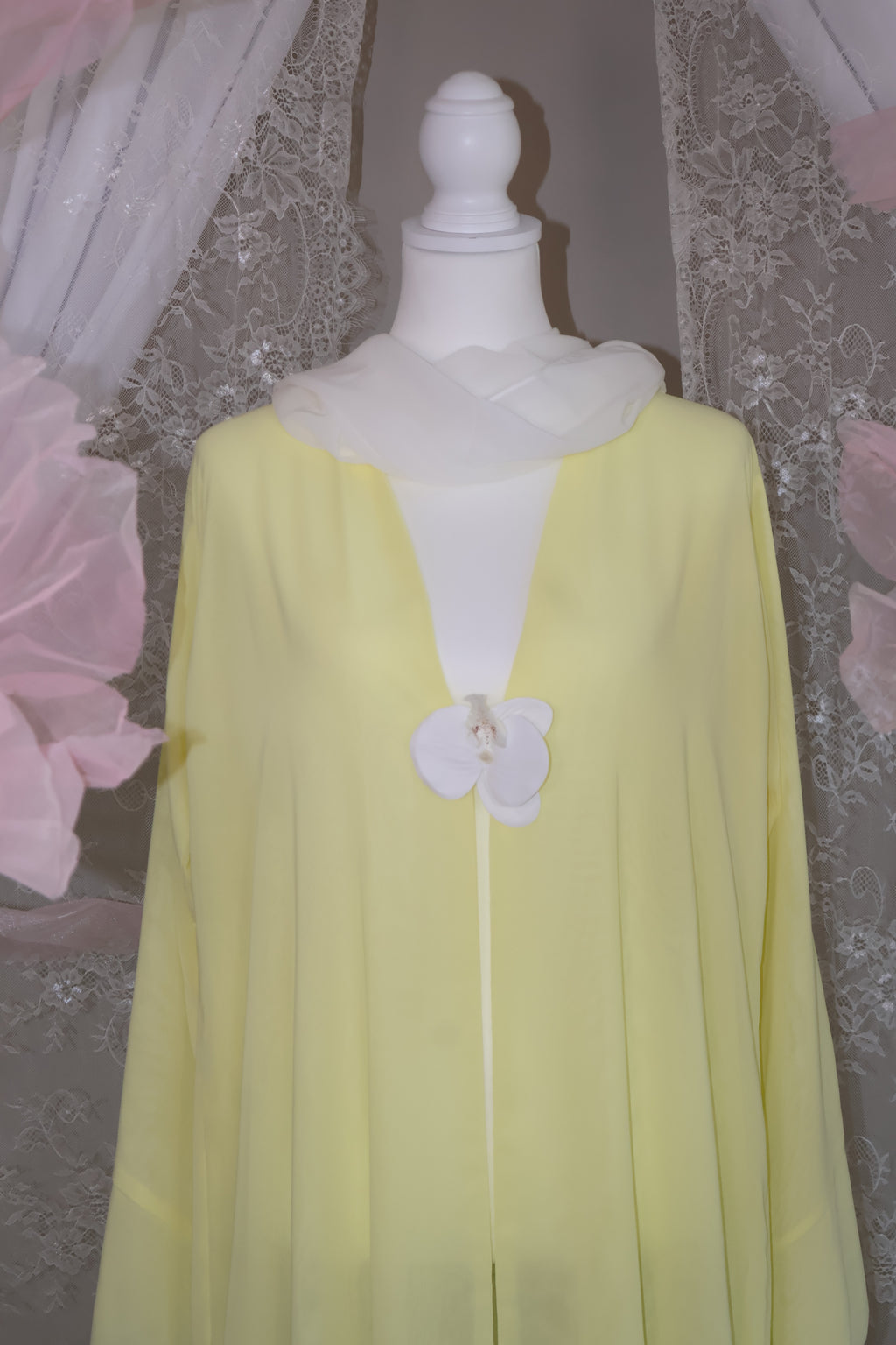 Orchid Abaya- Yellow