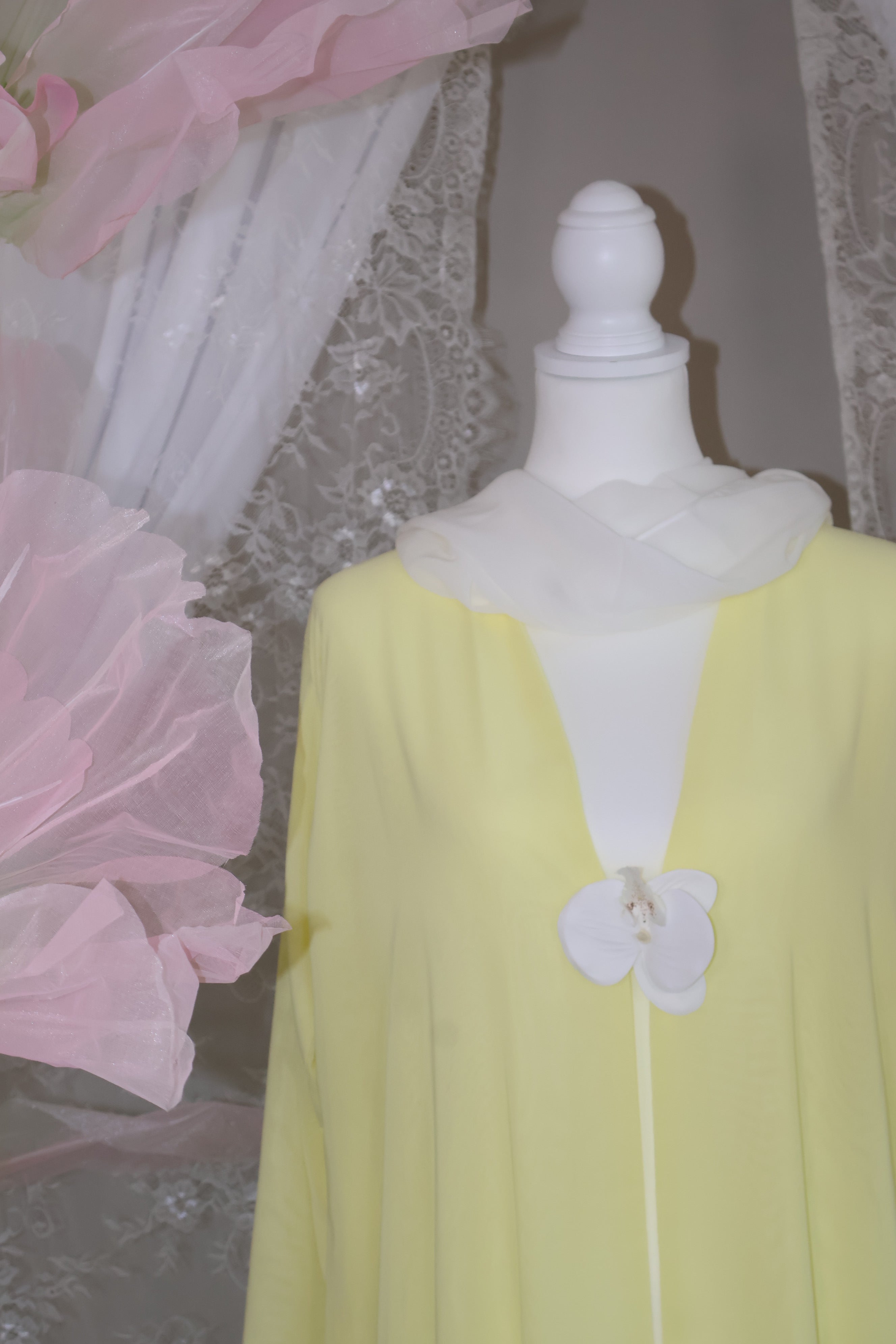 Orchid Abaya- Yellow