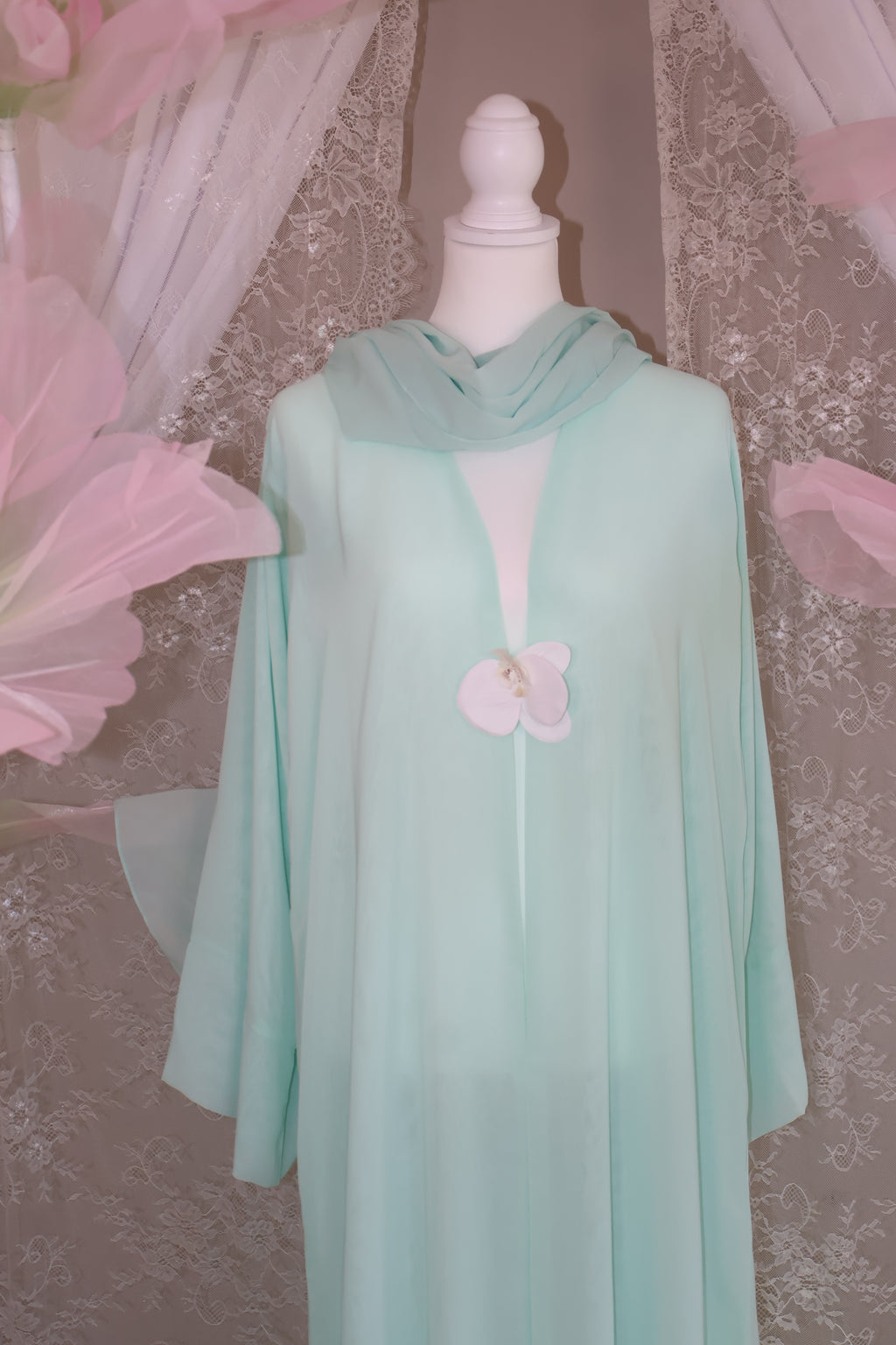 Orchid Abaya- Teal