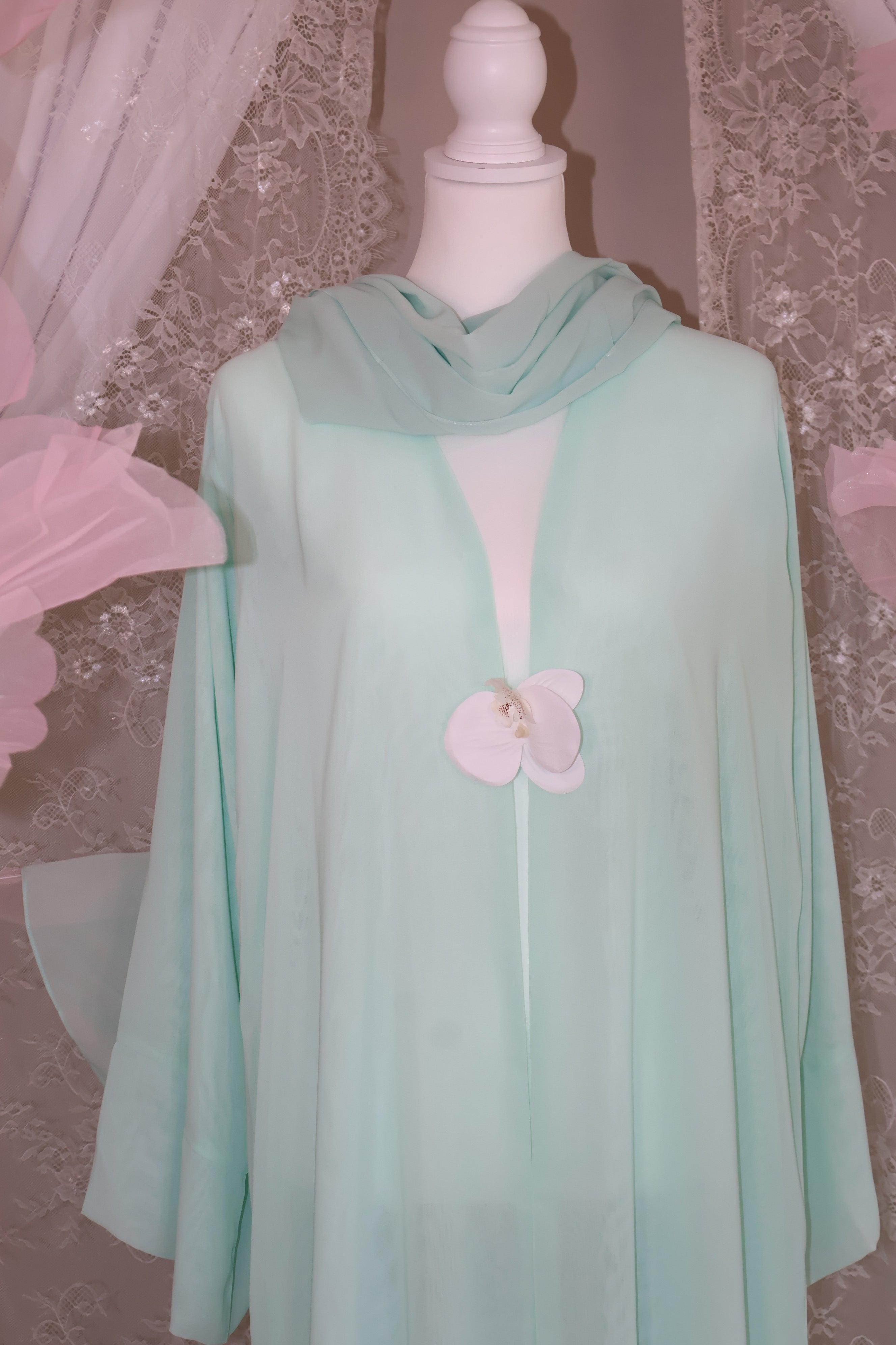 Orchid Abaya- Teal