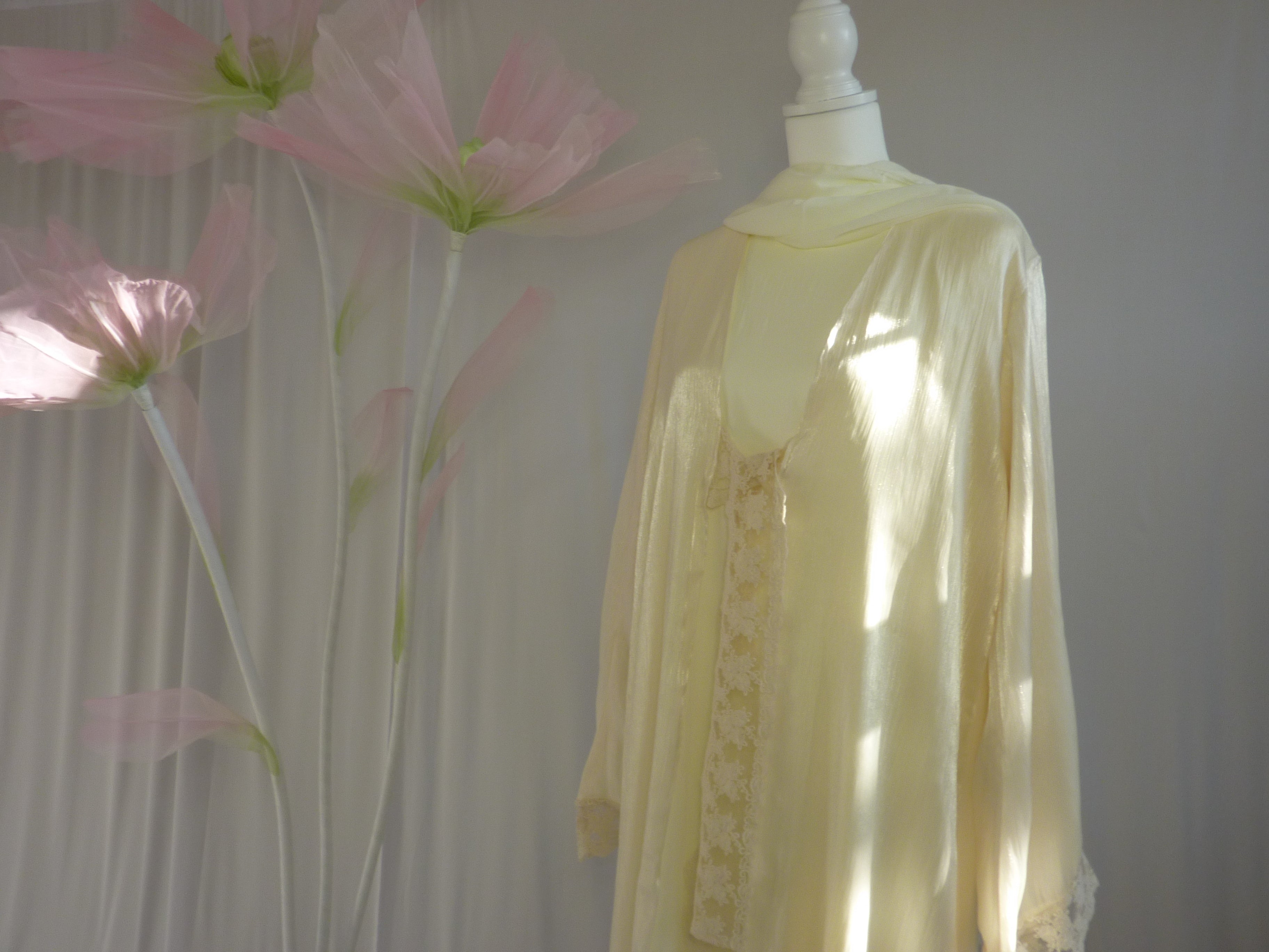 Azhar Abaya Set- Yellow